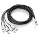 HPE StorageWorks 4m External Mini-SAS to 4x1 Mini-SAS Cable Noir - AN976A