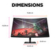 OMEN by HP Écran gamer incurvé QHD 165 Hz OMEN 31,5 pouces - OMEN 32c - 780K6AA