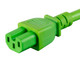 Monoprice  câble électrique Vert 0,61 m Coupleur C14 Coupleur C15 - 33664
