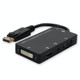 AddOn Networks  câble vidéo et adaptateur 0,2 m DisplayPort VGA + HDMI + DVI Noir - DP2VGAA-AA