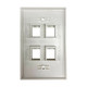 Tripp Lite  Plaque de commutation et obturateur Ivoire - N042AB-004-IVG