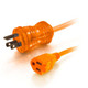 C2G  câble électrique Orange 7,62 m NEMA 5-15P NEMA 5-15R - 48074
