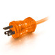 C2G  câble électrique Orange 7,62 m NEMA 5-15P NEMA 5-15R - 48074
