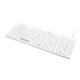 Man & Machine  clavier Médical USB QWERTY Anglais Blanc - DCOOL/W5