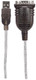 Manhattan Câble convertisseur USB-A vers série RS232/COM/DB9, 45 cm, mâle à mâle, FTDI FT232RL, compatible Windows 11, noir/argent, garantie 3 ans, équivalent à ICUSB2321F - 151856