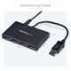 StarTech.com Répartiteur DisplayPort 1.2 à 4 ports, Adaptateur Multi-Moniteur DisplayPort vers 4x DP, Hub MST pour Ordinateur Quad 1080p 60Hz - Windows Uniquement, Pas de Pilote - MSTDP124DP