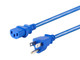 Monoprice  câble électrique Bleu 0,61 m NEMA 5-15P IEC C13 - 33560