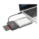 Tripp Lite  lecteur de carte mémoire USB 3.2 Gen 1 (3.1 Gen 1) Type-C Noir - U438-CF-SATA-5G