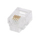 Monoprice  connecteur de fils 6P4C RJ-11 Transparent - 7315