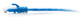 C2G Câble de raccordement Ethernet fin Cat6a non blindé (UTP) avec protection anti-accrochage de 0,3 m - Bleu - 30125
