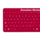 Man & Machine E Cool clavier USB QWERTY Anglais américain Rouge - ECOOL/R5