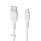 Belkin Cbl Scicone USB-A LTG 2M blc Blanc - CAA008BT2MWH