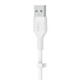 Belkin Cbl Scicone USB-A LTG 2M blc Blanc - CAA008BT2MWH