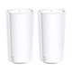 TP-Link Deco XE200(2-pack) Tri-bande (2,4 GHz / 5 GHz / 6 GHz) Wi-Fi 6E (802.11ax) Blanc 1 Interne - DECO XE200(2-PACK)
