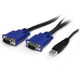 StarTech.com Kit de commutateur KVM USB à montage sur rack 1U 16 ports avec affichage à l'écran et câbles - SV1631DUSBUK