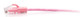 C2G Câble de raccordement Ethernet fin Cat6a non blindé (UTP) avec protection anti-accrochage de 0,3 m - Rose - 30195
