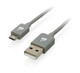 iogear 2m USB A - Micro USB B câble USB USB 2.0 Micro-USB B Gris - GUMU02