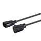 Monoprice  câble électrique Noir 0,61 m Coupleur C14 NEMA 5-15R - 35042