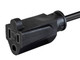 Monoprice  câble électrique Noir 0,61 m Coupleur C14 NEMA 5-15R - 35042