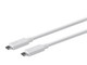 Monoprice  câble USB USB 3.2 Gen 2 (3.1 Gen 2) 1 m USB C Blanc - 27922