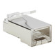 Tripp Lite  connecteur de fils RJ45 Métallique, Transparent - N232-100-FTP