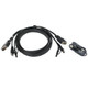 iogear  câble kvm Noir 3 m - G2L703UTAA3