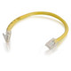 C2G 6" Cat6 câble de réseau Jaune 0,15 m U/UTP (UTP) - 00966