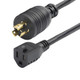 StarTech.com  câble électrique Noir 0,3 m NEMA L5-15P NEMA 5-15R - W31C-4100-POWER-CORD