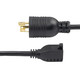 StarTech.com  câble électrique Noir 0,3 m NEMA L5-15P NEMA 5-15R - W31C-4100-POWER-CORD
