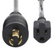 StarTech.com  câble électrique Noir 0,3 m NEMA L5-15P NEMA 5-15R - W31C-4100-POWER-CORD