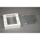 WIREMOLD  Plaque de commutation et obturateur Acier inoxydable, Blanc - VC5747-2