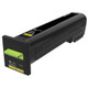Lexmark CS820 Cartouche de toner 1 pièce(s) Original Jaune - 72K0X40