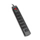 Tripp Lite  protection surtension Noir 7 sortie(s) CA 120 V 1,8 m - TLP706TELC