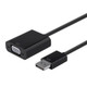 Monoprice  câble vidéo et adaptateur VGA (D-Sub) DisplayPort Noir - 12790