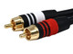 Monoprice  câble audio 0,45 m 2 x RCA Noir - 5346