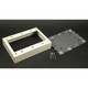 WIREMOLD  Plaque de commutation et obturateur Acier inoxydable, Blanc - VC5747-3