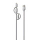 Targus  câble USB 1,2 m USB A Micro-USB B Blanc - ACC101106CAI