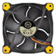 Thermaltake Riing 12 Boitier PC Ventilateur 12 cm Noir, Jaune - CL-F038-PL12YL-A