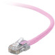 Belkin Cat5e Patch Cable, 7ft, 1 x RJ-45, 1 x RJ-45, Pink câble de réseau 2,1 m - A3L791-07-PNK