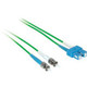 C2G 1m SC/ST Duplex 9/125 Single-Mode Fiber Patch Cable câble InfiniBand et à fibres optiques Vert - 33310