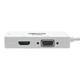 Tripp Lite  câble vidéo et adaptateur 0,15 m Mini DisplayPort DVI-D + VGA (D-Sub) + HDMI Blanc - P137-06N-HDVW