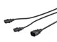 Monoprice  câble électrique Noir Coupleur C14 Coupleur 2 x C13 - 27313