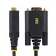StarTech.com Adaptateur USB vers Série de 3m - COM Rétention, Câble Adaptateur/Convertisseur USB RS232, Vis/Écrous Interchangeables, USB-A vers DB9 RS232, FTDI IC, Protection ESD, Windows/macOS/Linux - 1P10FFC-USB-SERIAL