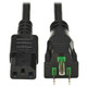 Tripp Lite  câble électrique Noir 7,62 m NEMA 5-15P Coupleur C13 - P006AB-025-HG Tripp Lite  câble électrique Noir 7,62 m NEMA 5-15P Coupleur C13 - P006AB-025-HG