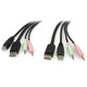 StarTech.com Câble de commutateur KVM DisplayPortUSB 4 en 1 de 1,8 m avec audio et microphone - DP4N1USB6