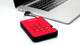 iStorage diskAshur2 256-bit 4TB USB 3.2 secure encrypted hard drive - Red - IS-DA2-256-4000-R