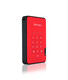 iStorage diskAshur2 256-bit 5TB USB 3.2 secure encrypted hard drive - Red - IS-DA2-256-5000-R