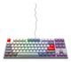 CHERRY K4V2 TKL clavier Gaming USB QWERTY Anglais américain Gris, Gris clair, Rouge - CX-K4V2-RGB-TKL-RETRO-R-US