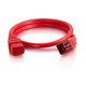 C2G 3ft, IEC320C20/IEC320C19 Rouge 0,9 m Coupleur C20 Coupleur C19 - 17721