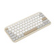 ASUS Marshmallow Keyboard KW100 clavier Maison Bluetooth QWERTY Anglais américain Beige - 90XB0880-BKB130